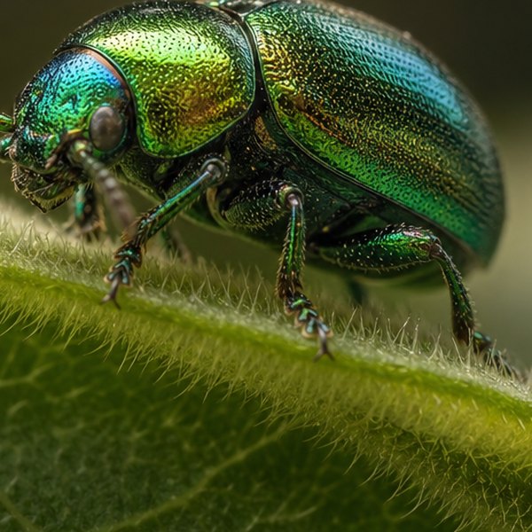 Beetle insect close-up macro photography — detail