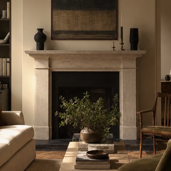 Awkwardly arranged living room furniture — detail