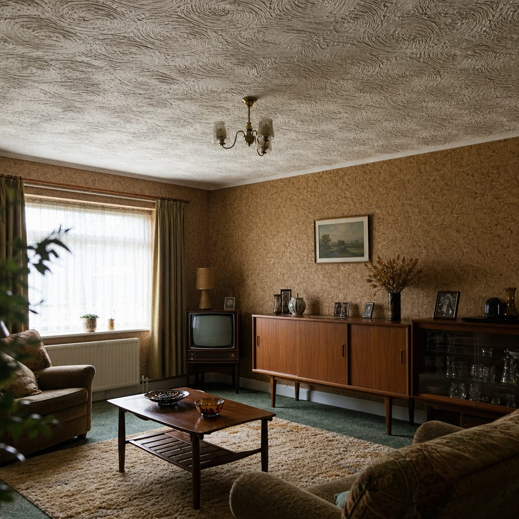 Vintage 1970s room with hidden discovery