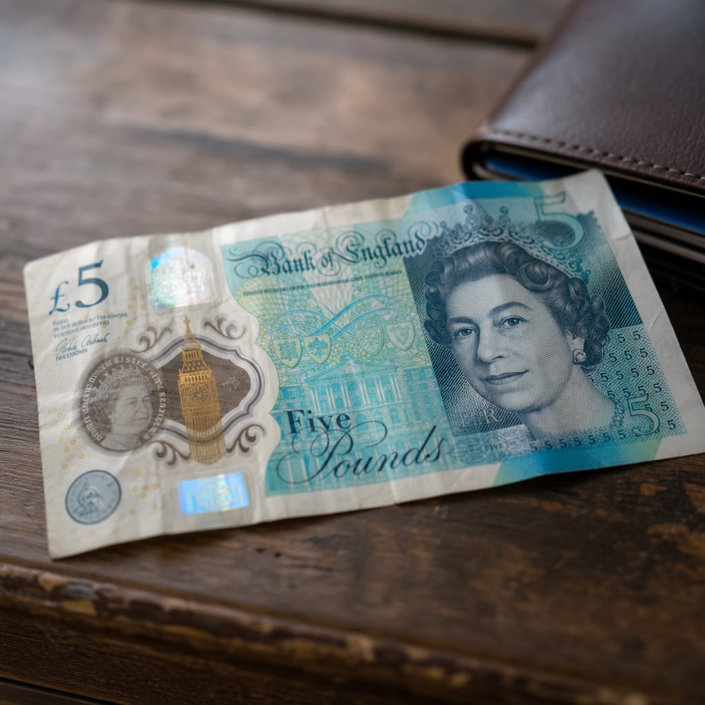 Banknote with secret hidden design