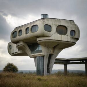 Architectural structure representing rejected British design choice