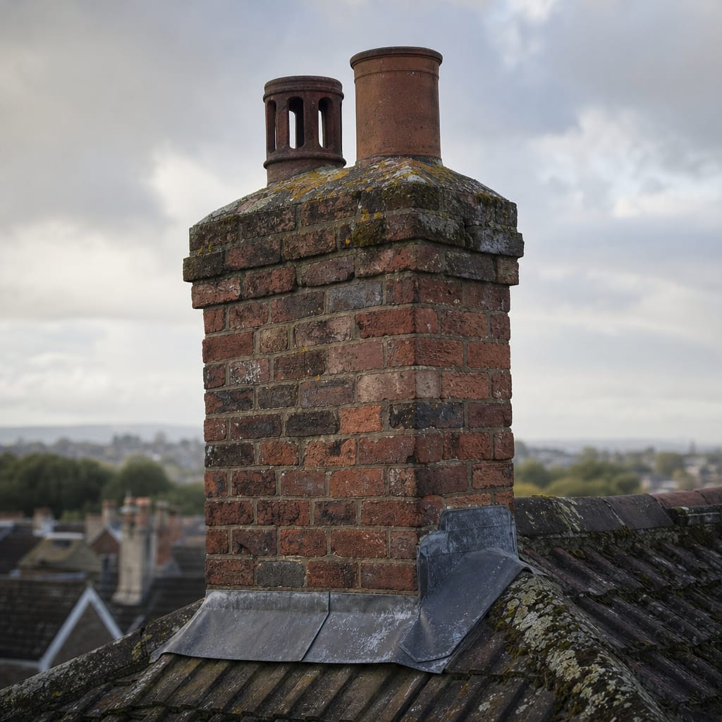 Elderly woman expressing opinions about chimneys