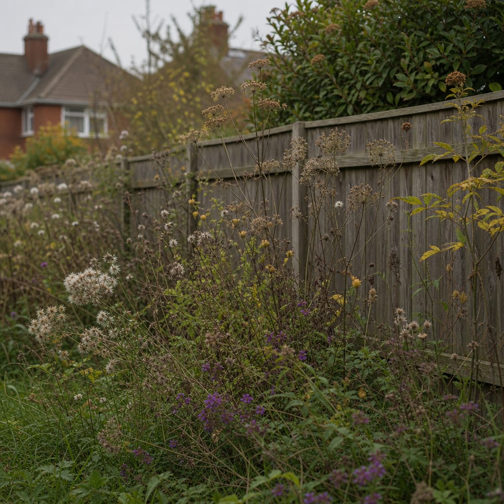 Garden shared with wild creatures and insects